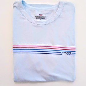 Vineyard Vines Women's Baby Blue Whale Tee SZ XL